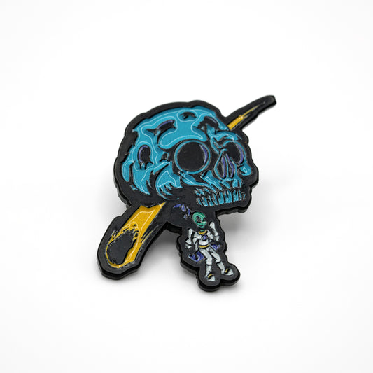 Skull Swing Enamel Pin