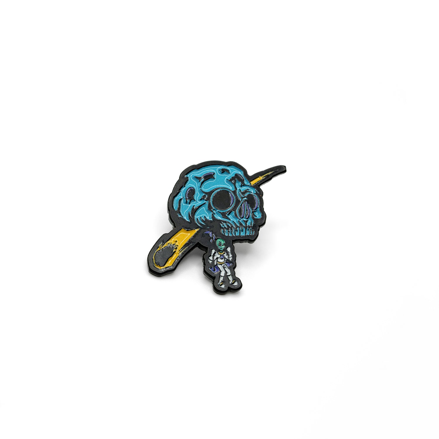 Skull Swing Enamel Pin