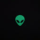 Alien Head Glow In The Dark Enamel Pin